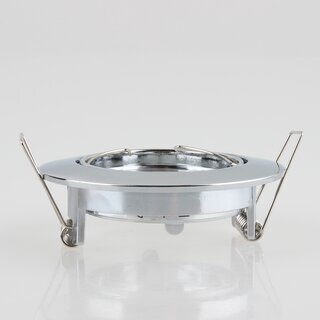 LEDmaxx Decken Einbaurahmen A68mm chrom rund schwenkbar fr GU5.3/GU10 Leuchtmittel