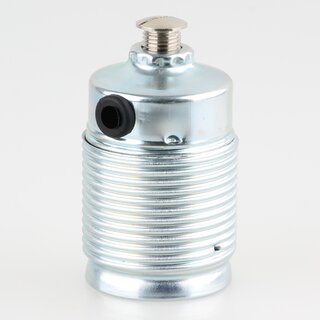 E27 Lampenfassung Metall verzinkt Gewindemantel seitlichem Kabel-Eingang Schraube passend fr Kaiser-Idell Lampen