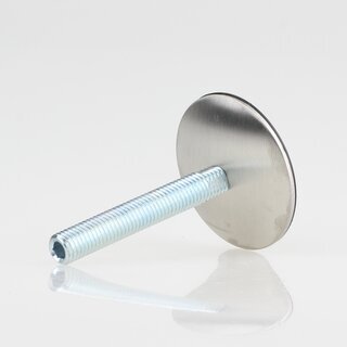 Hfele M10 Verstellschraube Regulierschraube Stellschraube Stellfu Mbelfu drehbar mit Edelstahl-Futeller 60mm