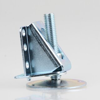 Hfele M12 Sockelhhenversteller Regulierfu Stellschraube Stellfu Mbelfu 65mm mit Auflagewinkel zum Schrauben