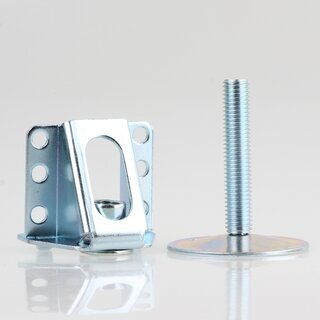 Hfele M12 Sockelhhenversteller Regulierfu Stellschraube Stellfu Mbelfu 65mm mit Auflagewinkel zum Schrauben