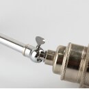 Decken Pendelrohr-Lampe Deckenlampe Deckenleuchte schwenkbar 20cm verchromt mit E27 Vintage Fassung