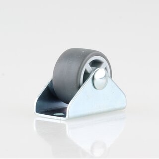 Hfele Apparaterolle Bockrolle Lenkrolle Mbelrolle mit weicher Gummi Laufflche 25mm