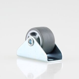 Hfele Apparaterolle Bockrolle Lenkrolle Mbelrolle mit weicher Gummi Laufflche 25mm