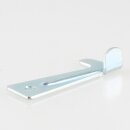 Häfele Schließhaken Haken-Verschluss 52mm Metall verzinkt für Zargentische / Tischzargenführung