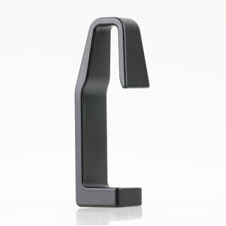 Hfele Mittel-Deckentrger Halterung in schwarz 67x16x19mm fr Schrankrohre Schrankstangen Kleiderstangen