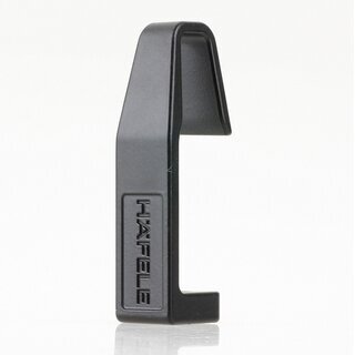 Hfele Mittel-Deckentrger Halterung in schwarz 67x16x19mm fr Schrankrohre Schrankstangen Kleiderstangen