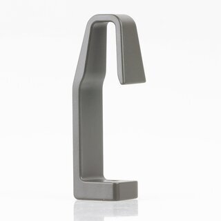 Hfele Mittel-Deckentrger Halterung in grau 67x16x19mm fr Schrankrohre Schrankstangen Kleiderstangen