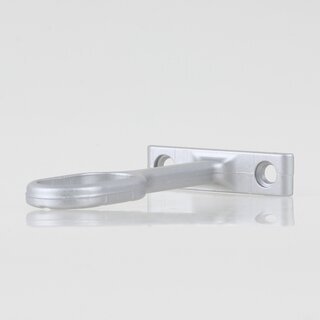 Hfele Mittel-Deckentrger Halterung aluminiumfarben oval 30x15mm fr Schrankrohre Schrankstangen Kleiderstangen