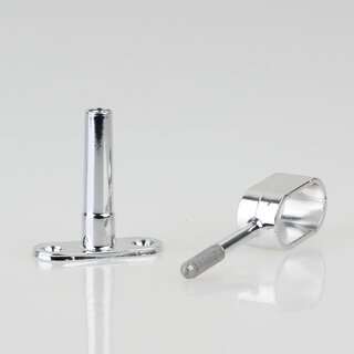 Hfele Mittel-Deckentrger Halterung 30x15mm fr Schrankrohre Schrankstangen Kleiderstangen