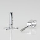 Häfele Mittel-Deckenträger Halterung 30x15mm für Schrankrohre Schrankstangen Kleiderstangen