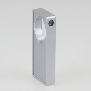 Hfele Kombi Mittel-Deckentrger Halterung aluminiumfarben oval 25mm fr Schrankrohre Schrankstangen Kleiderstangen