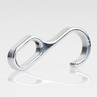 Hfele Einhngehaken Halterung verchromt 30x15mm oval fr Schrankrohre Schrankstangen Kleiderstangen