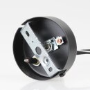 Lampen Baldachin 80x25mm Metall schwarz mit Stahlseil und...