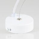 Lampen-Baldachin 80x25mm Metall wei mit Stahlseil und...