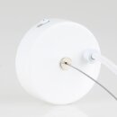 Lampen-Baldachin 80x25mm Metall weiß mit Stahlseil und Zugentlaster