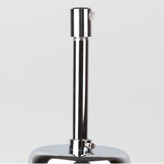 Lampen-Baldachin 62x63mm Metall verchromt mit Pendelrohr & Zugentlaster