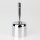 Lampen-Baldachin 62x63mm Metall verchromt mit Pendelrohr & Zugentlaster