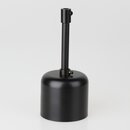 Lampen-Baldachin 62x63mm Metall schwarz mit Pendelrohr &...