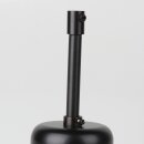 Lampen-Baldachin 62x63mm Metall schwarz mit Pendelrohr...