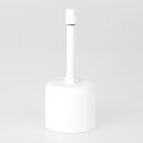 Lampen-Baldachin 62x63mm Metall wei mit Pendelrohr &...
