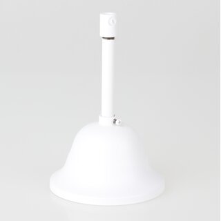 Lampen-Baldachin 90x61mm Metall wei mit Pendelrohr & Zugentlaster