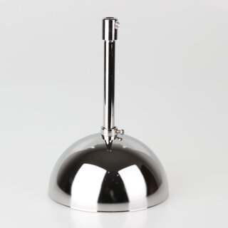 Lampen-Baldachin 50x100mm Metall verchromt mit Pendelrohr & Zugentlaster