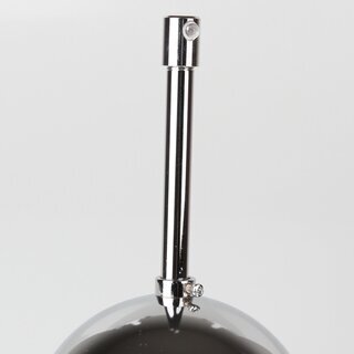 Lampen-Baldachin 50x100mm Metall verchromt mit Pendelrohr & Zugentlaster