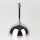 Lampen-Baldachin 50x100mm Metall verchromt mit Pendelrohr & Zugentlaster