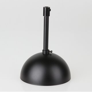 Lampen-Baldachin 50x100mm Metall schwarz mit Pendelrohr & Zugentlaster