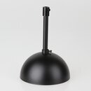 Lampen-Baldachin 50x100mm Metall schwarz mit Pendelrohr &...