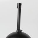 Lampen-Baldachin 50x100mm Metall schwarz mit Pendelrohr...