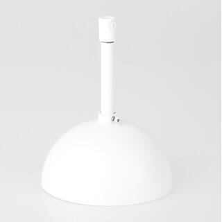 Lampen-Baldachin 50x100mm Metall wei mit Pendelrohr & Zugentlaster