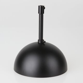 Lampen-Baldachin 120x62mm Metall schwarz mit Pendelrohr & Zugentlaster