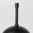 Lampen-Baldachin 120x62mm Metall schwarz mit Pendelrohr...
