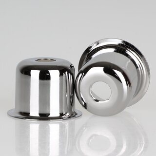 E14 Fassungshlse Metall verchromt 27x30mm Zierhlse fr Lampenfassungen