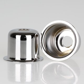 E14 Fassungshlse Metall verchromt 27x30mm Zierhlse fr Lampenfassungen