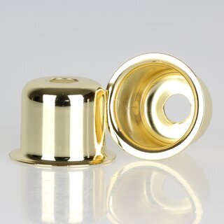 E14 Fassungshlse Metall vermessingt 27x30mm Zierhlse fr Lampenfassungen