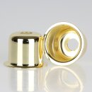 E14 Fassungshülse Metall vermessingt 27x30mm Zierhülse für Lampenfassungen