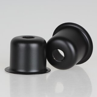 E14 Fassungshlse Metall schwarz 27x30mm Zierhlse fr Lampenfassungen