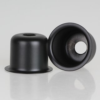 E14 Fassungshlse Metall schwarz 27x30mm Zierhlse fr Lampenfassungen