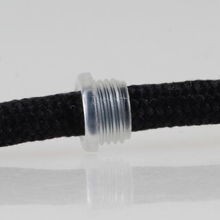 Isolierungs-Gewindenippel 12x7mm Transparent M10x1 &ndash; Durchgang 6,8mm