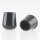 Stuhlbeinkappe / Tischbeinkappe 12 mm rund schwarz mit Stahleinlage – PVC-Kunststoff
