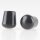 Stuhlbeinkappe / Tischbeinkappe 16 mm rund schwarz mit Stahleinlage – PVC-Kunststoff