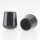 Stuhlbeinkappe / Tischbeinkappe 18 mm rund schwarz mit Stahleinlage – PVC-Kunststoff