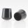 Stuhlbeinkappe / Tischbeinkappe 19 mm rund schwarz mit Stahleinlage – PVC-Kunststoff