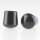 Stuhlbeinkappe / Tischbeinkappe 19 mm rund schwarz mit Stahleinlage – PVC-Kunststoff