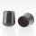 Stuhlbeinkappe / Tischbeinkappe 25 mm rund schwarz mit Stahleinlage – PVC-Kunststoff