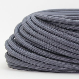 Textilkabel Stoffkabel graphit-grau 3-adrig 3x0,75...