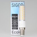Sigor E14 LED Rhrenlampe klar 7W (60W) 2700K warmwei...